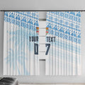 Fiji Rugby Custom Kaiviti Masi Window Curtain Turquoise - Aussie Hoodie