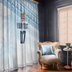 Fiji Rugby Custom Kaiviti Masi Window Curtain Turquoise - Aussie Hoodie