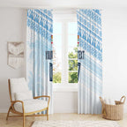 Fiji Rugby Custom Kaiviti Masi Window Curtain Turquoise - Aussie Hoodie