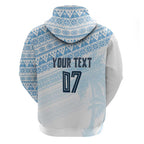 Fiji Rugby Custom Kaiviti Masi Zip Hoodie Turquoise - Aussie Hoodie