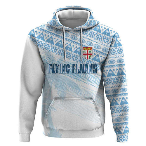 Fiji Rugby Custom Kaiviti Masi Zip Hoodie Turquoise - Aussie Hoodie