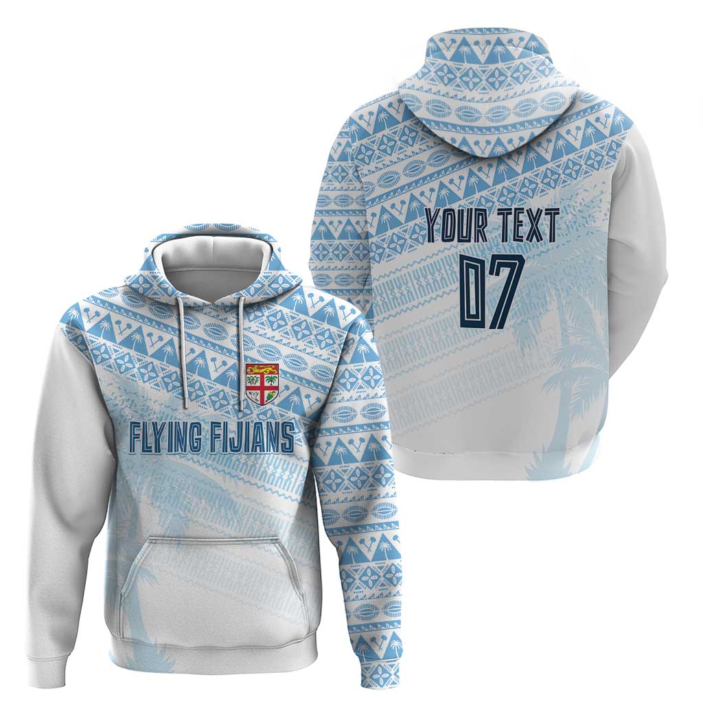 Fiji Rugby Custom Kaiviti Masi Zip Hoodie Turquoise - Aussie Hoodie