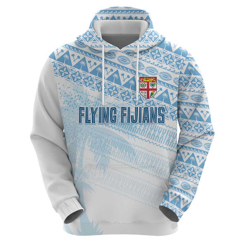Fiji Rugby Custom Kaiviti Masi Zip Hoodie Turquoise - Aussie Hoodie