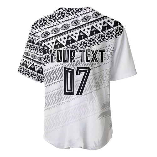 Fiji Rugby Custom Kaiviti Masi Baseball Jersey Black - Aussie Hoodie