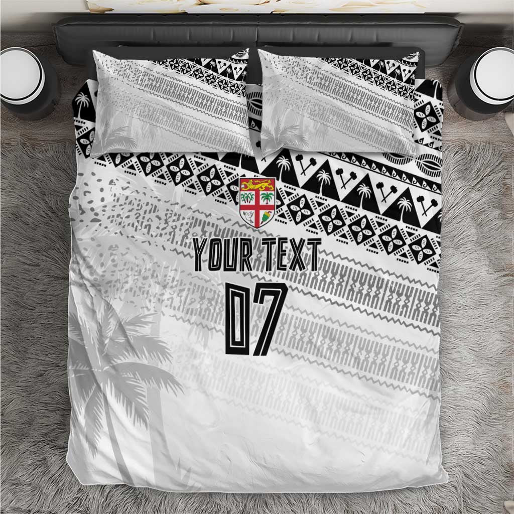 Fiji Rugby Custom Kaiviti Masi Bedding Set Black - Aussie Hoodie