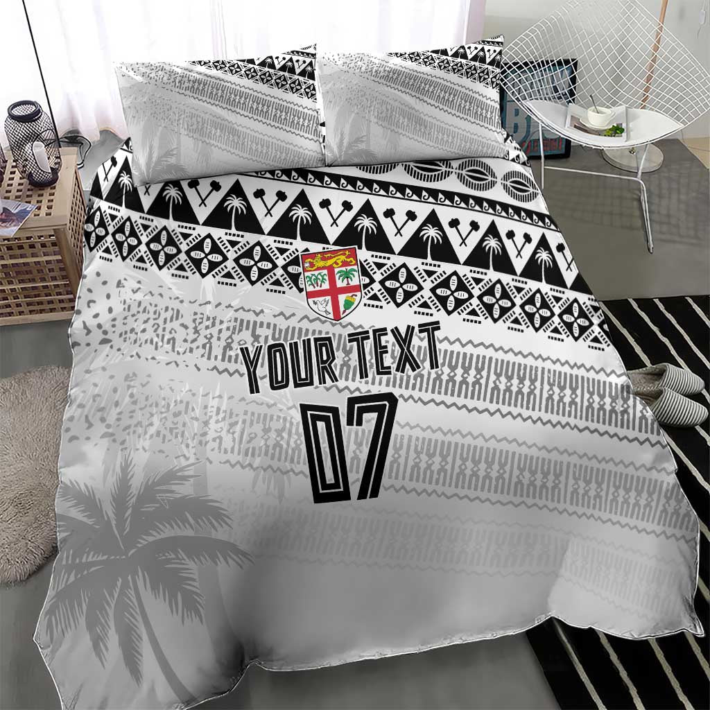 Fiji Rugby Custom Kaiviti Masi Bedding Set Black - Aussie Hoodie