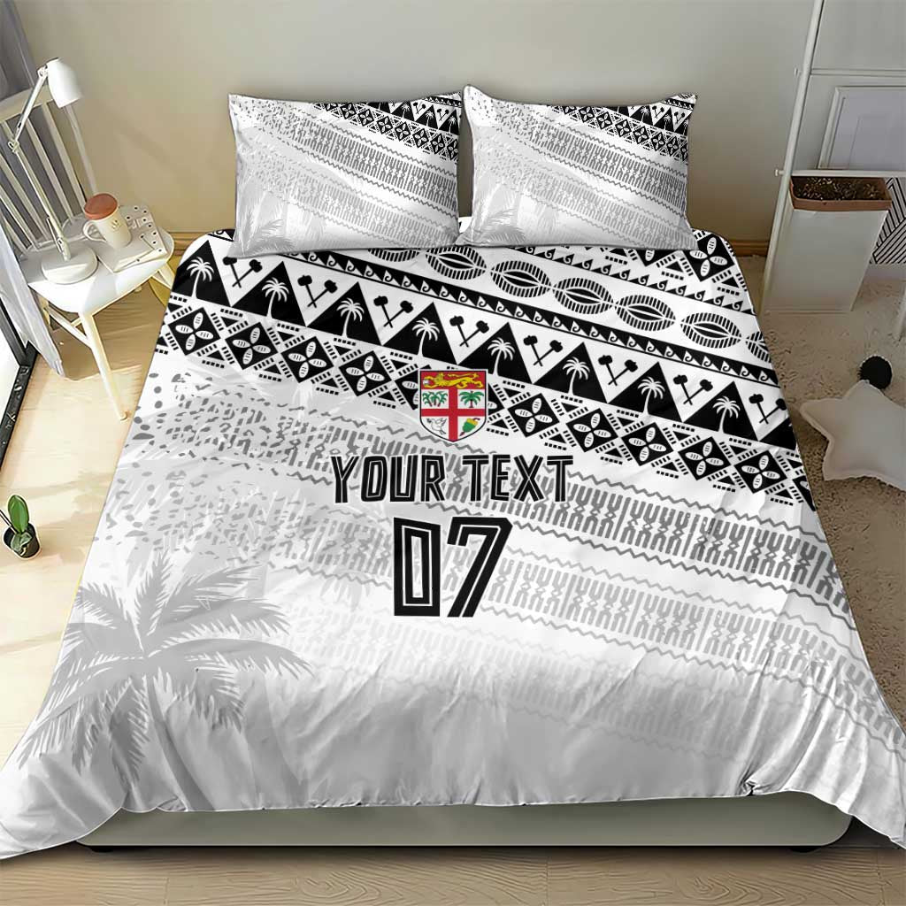 Fiji Rugby Custom Kaiviti Masi Bedding Set Black - Aussie Hoodie