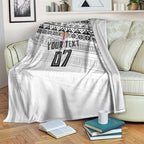 Fiji Rugby Custom Kaiviti Masi Blanket Black - Aussie Hoodie