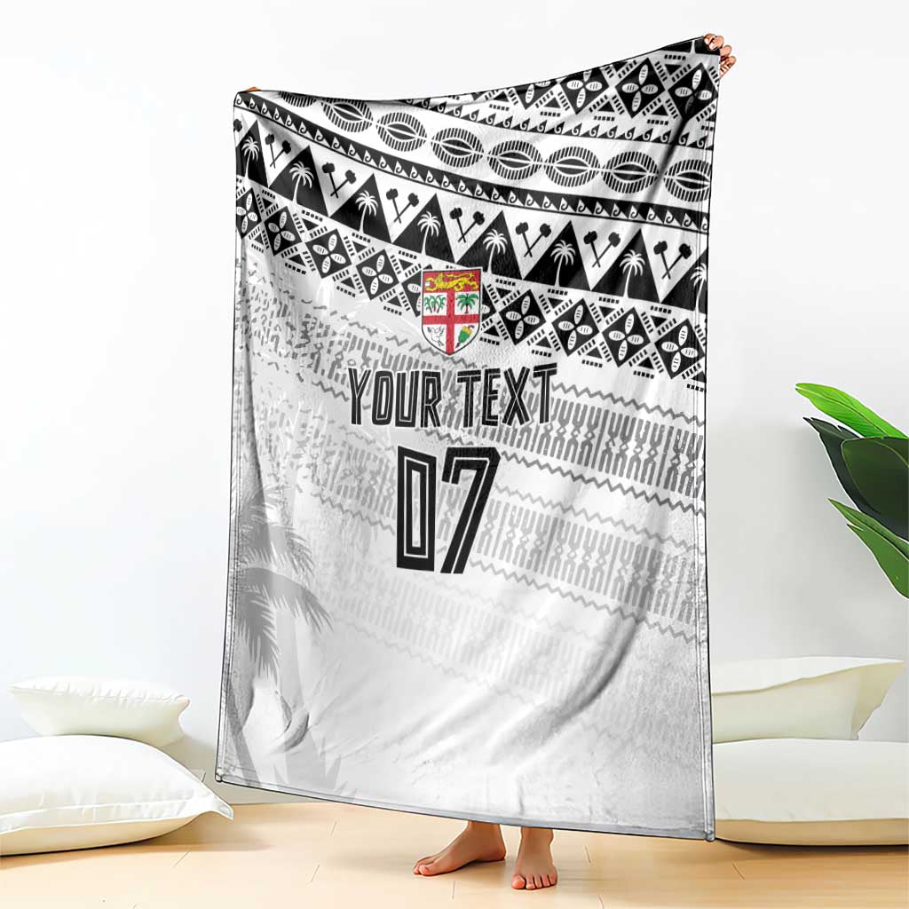 Fiji Rugby Custom Kaiviti Masi Blanket Black - Aussie Hoodie