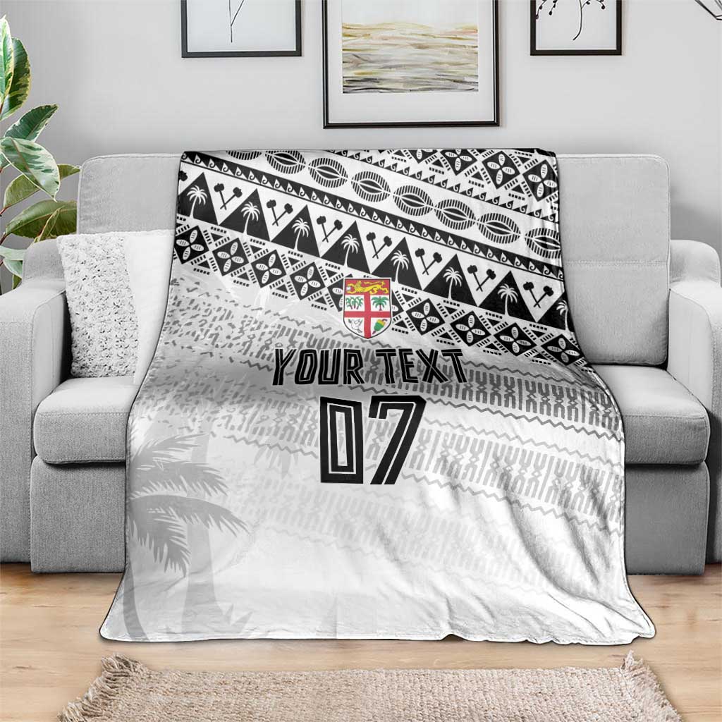 Fiji Rugby Custom Kaiviti Masi Blanket Black - Aussie Hoodie