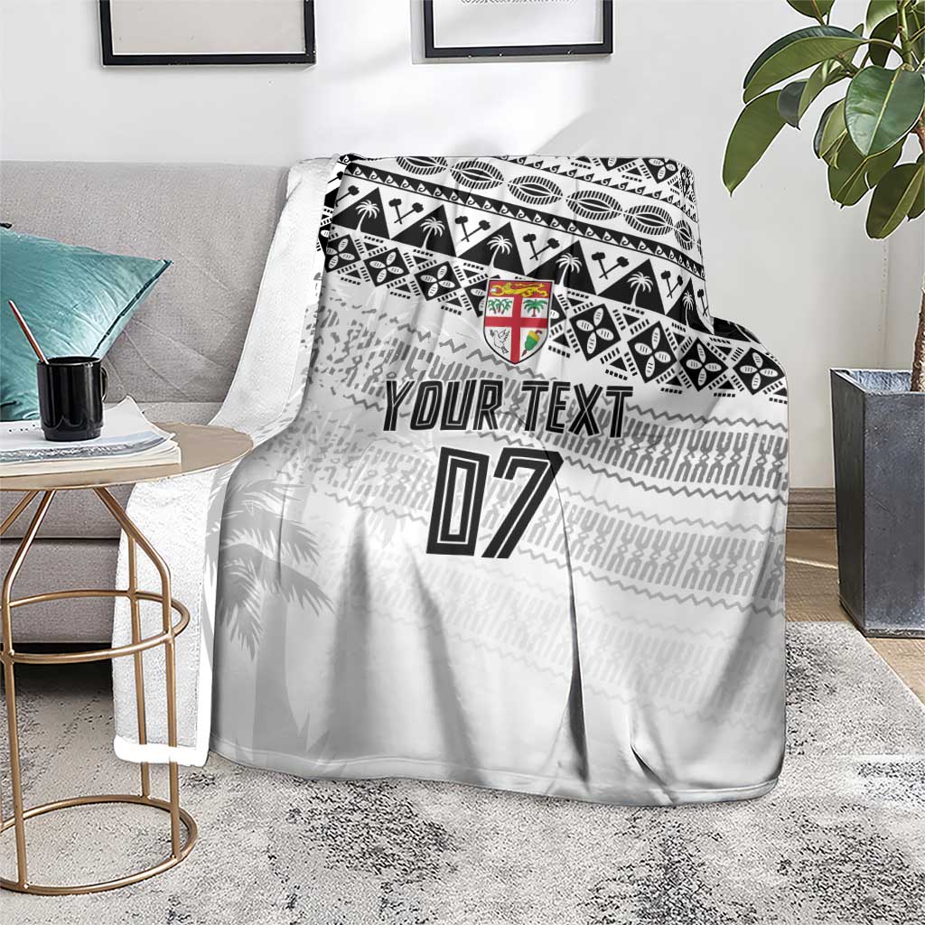 Fiji Rugby Custom Kaiviti Masi Blanket Black - Aussie Hoodie