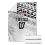 Fiji Rugby Custom Kaiviti Masi Blanket Black - Aussie Hoodie