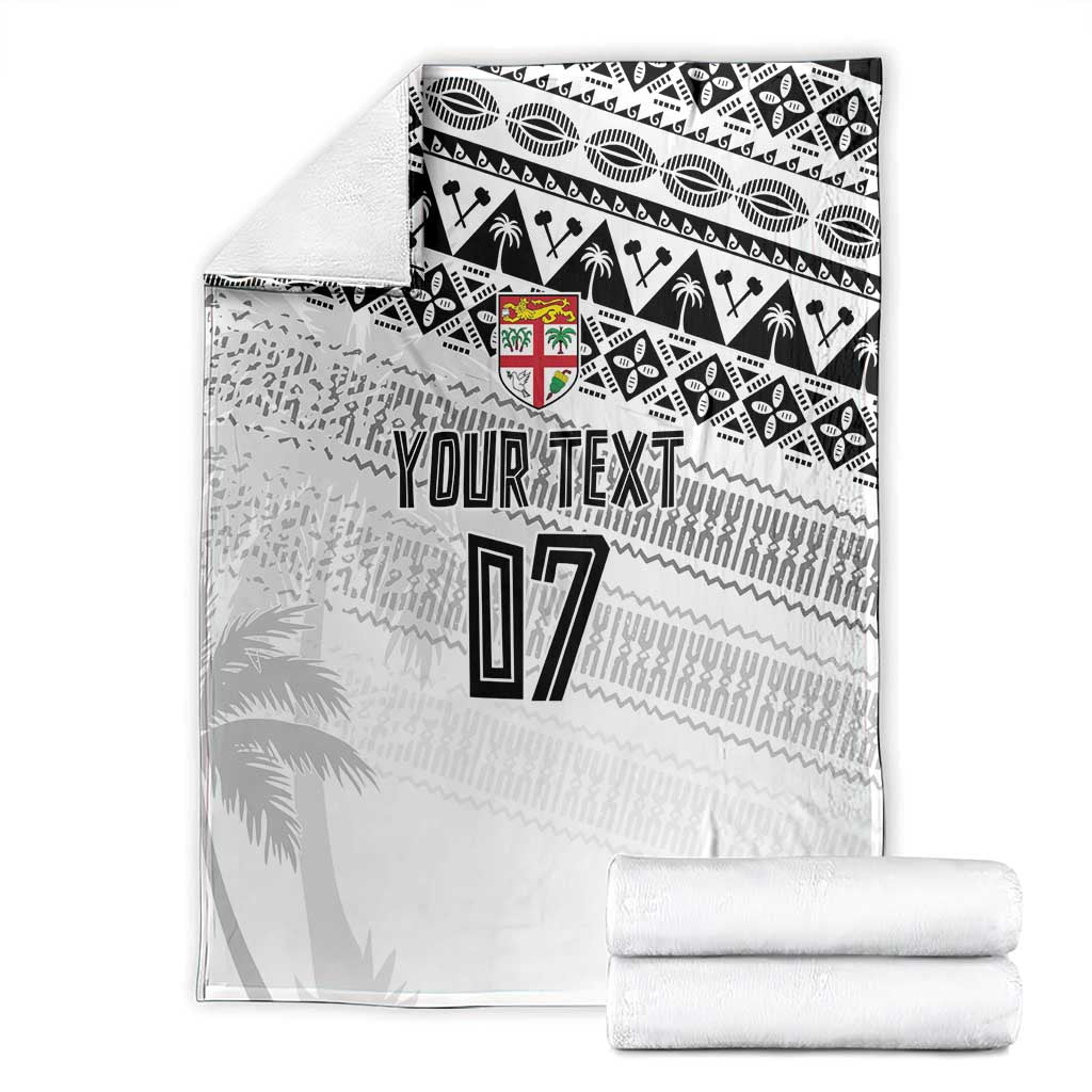 Fiji Rugby Custom Kaiviti Masi Blanket Black - Aussie Hoodie