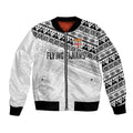 Fiji Rugby Custom Kaiviti Masi Bomber Jacket Black - Aussie Hoodie