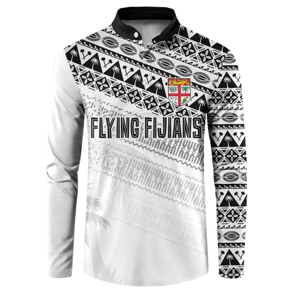Fiji Rugby Custom Kaiviti Masi Button Sweatshirt Black - Aussie Hoodie