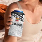 Fiji Rugby Custom Kaiviti Masi 4 in 1 Can Cooler Tumbler Black - Aussie Hoodie