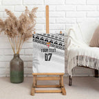 Fiji Rugby Custom Kaiviti Masi Canvas Wall Art Black - Aussie Hoodie