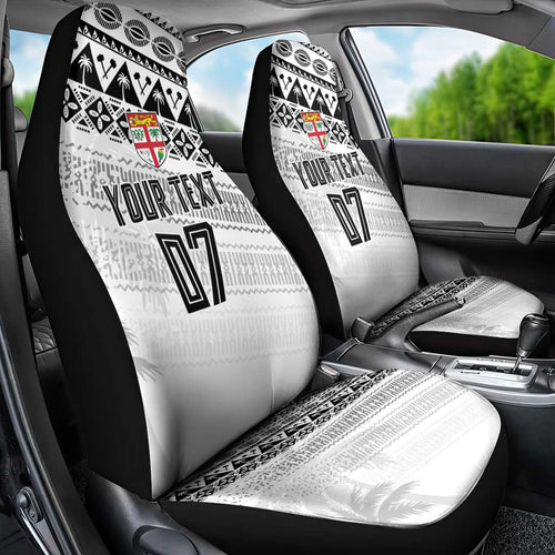 Fiji Rugby Custom Kaiviti Masi Car Seat Cover Black - Aussie Hoodie