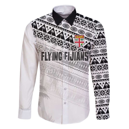Fiji Rugby Custom Kaiviti Masi Family Matching Long Sleeve Bodycon Dress and Hawaiian Shirt Black - Aussie Hoodie