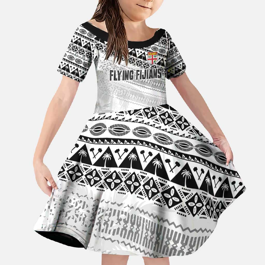 Fiji Rugby Custom Kaiviti Masi Family Matching Off Shoulder Maxi Dress and Hawaiian Shirt Black - Aussie Hoodie