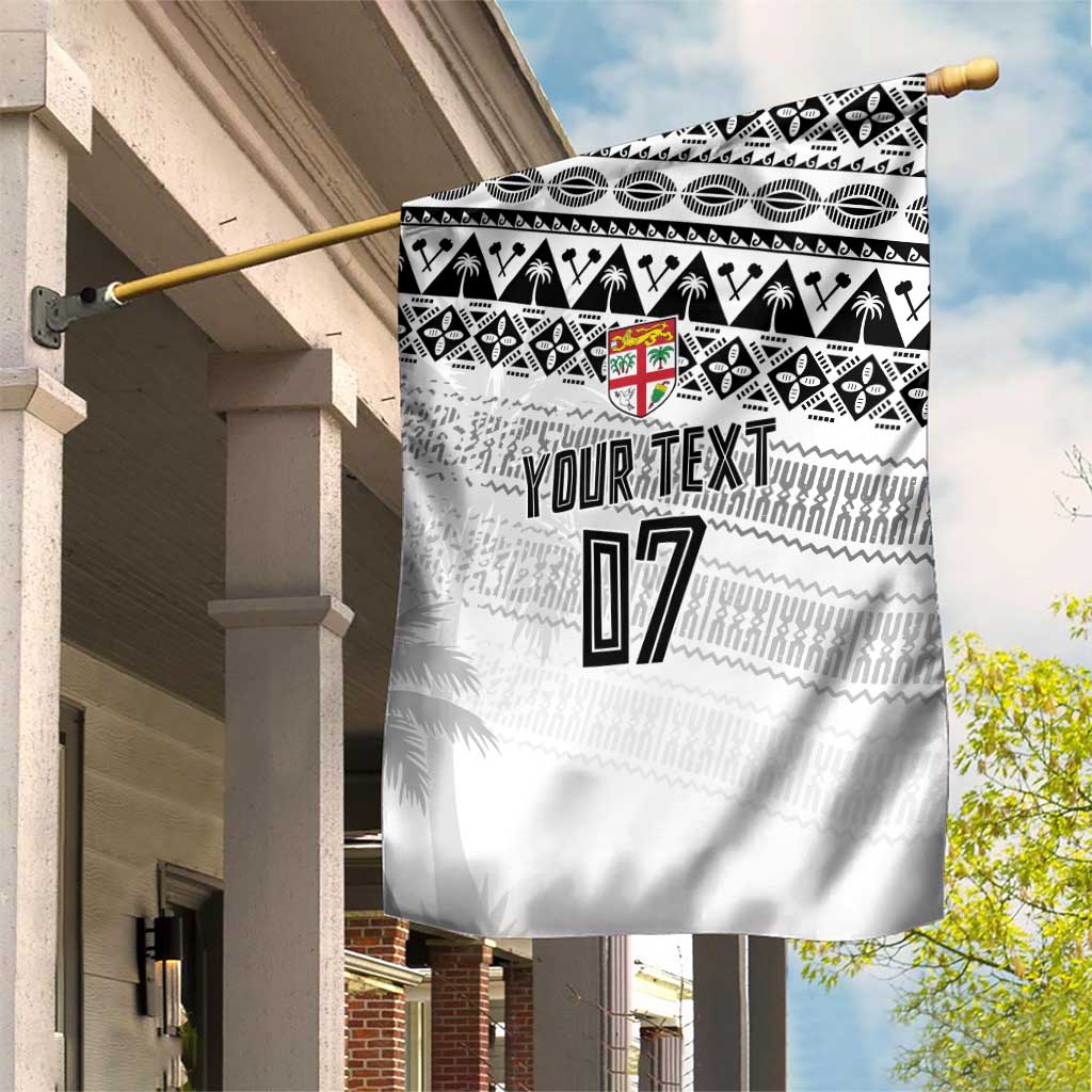 Fiji Rugby Custom Kaiviti Masi Garden Flag Black - Aussie Hoodie