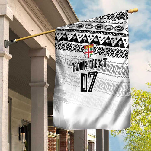 Fiji Rugby Custom Kaiviti Masi Garden Flag Black - Aussie Hoodie