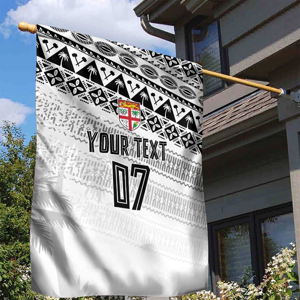 Fiji Rugby Custom Kaiviti Masi Garden Flag Black - Aussie Hoodie