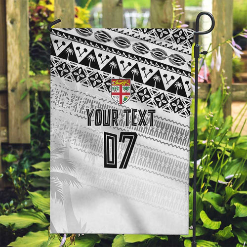 Fiji Rugby Custom Kaiviti Masi Garden Flag Black - Aussie Hoodie
