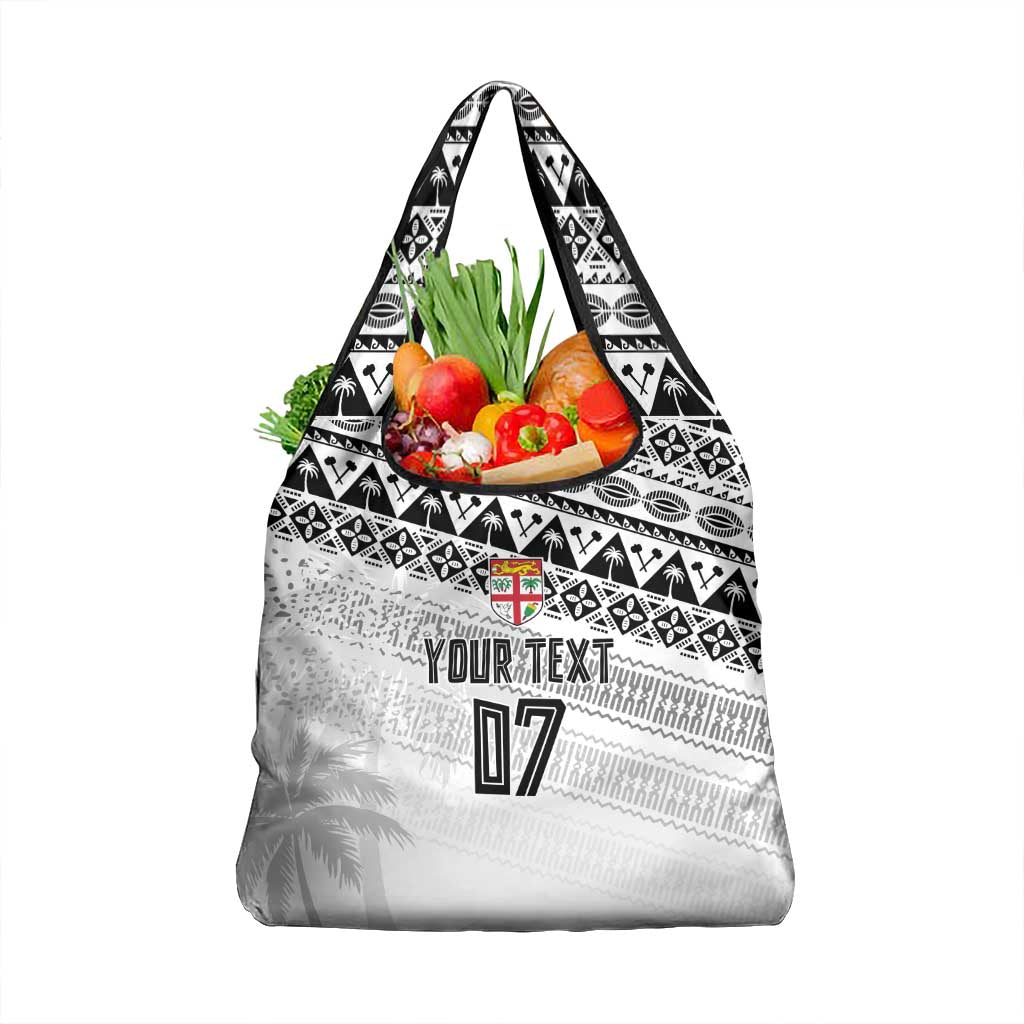 Fiji Rugby Custom Kaiviti Masi Grocery Bag Black - Aussie Hoodie