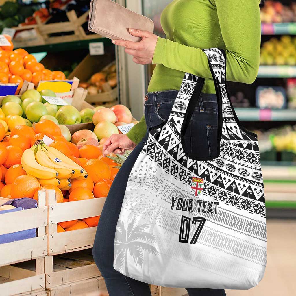 Fiji Rugby Custom Kaiviti Masi Grocery Bag Black - Aussie Hoodie