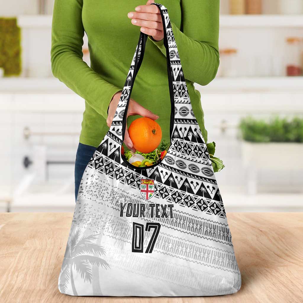 Fiji Rugby Custom Kaiviti Masi Grocery Bag Black - Aussie Hoodie