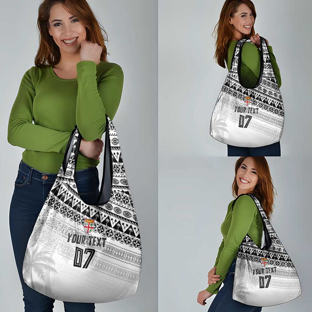Fiji Rugby Custom Kaiviti Masi Grocery Bag Black - Aussie Hoodie