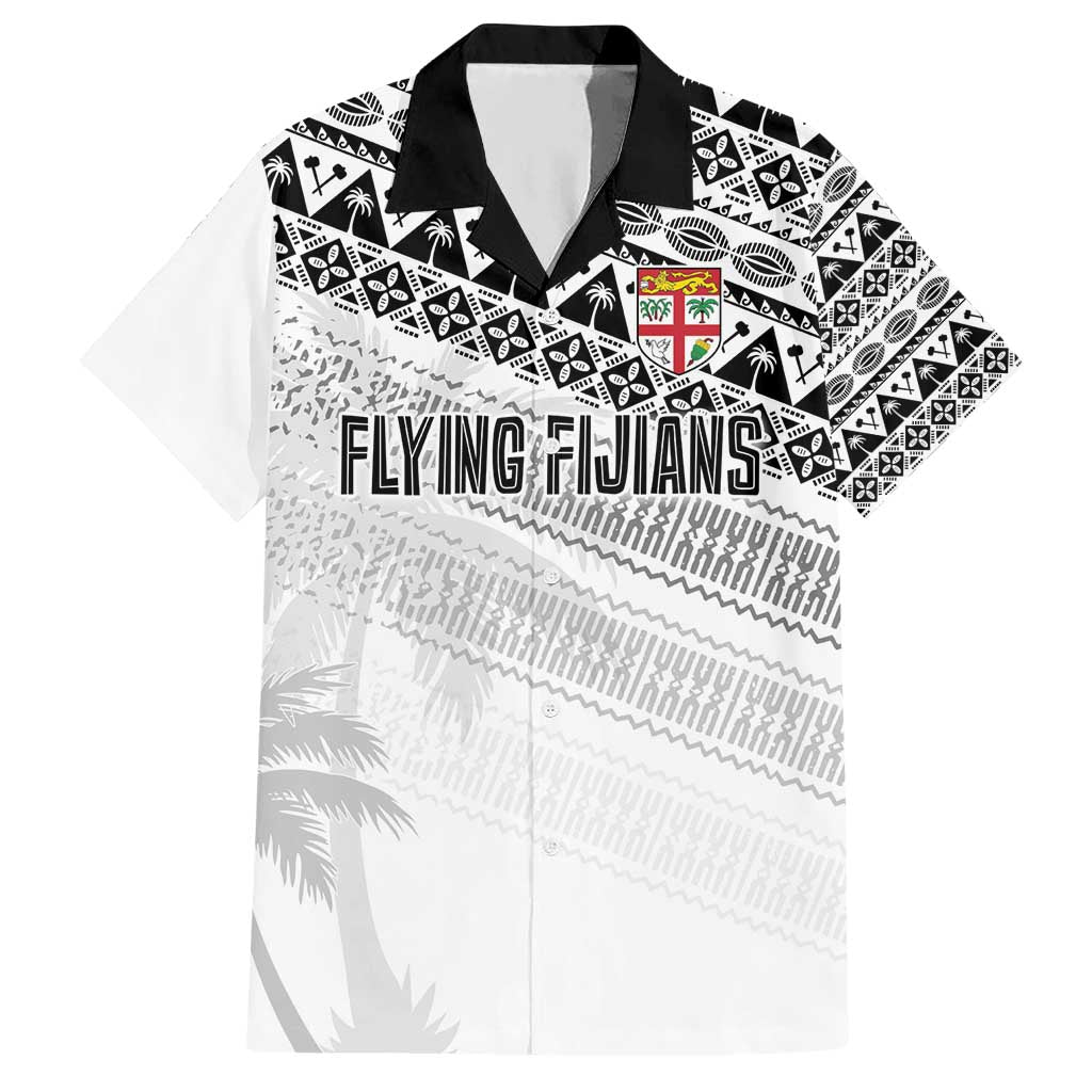 Fiji Rugby Custom Kaiviti Masi Hawaiian Shirt Black - Aussie Hoodie