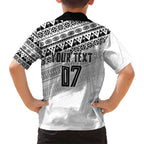 Fiji Rugby Custom Kaiviti Masi Hawaiian Shirt Black - Aussie Hoodie