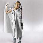 Fiji Rugby Custom Kaiviti Masi Hooded Blanket Black - Aussie Hoodie