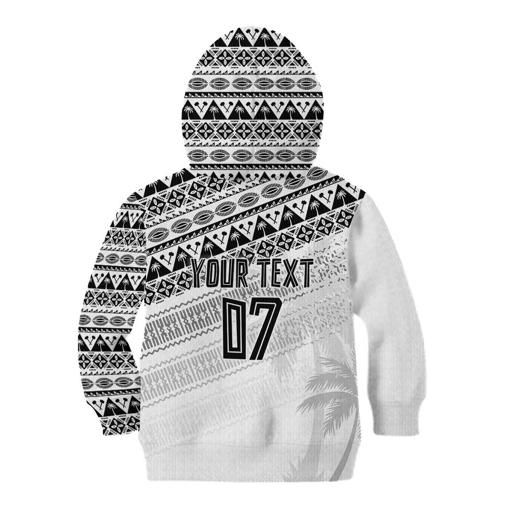 Fiji Rugby Custom Kaiviti Masi Kid Hoodie Black - Aussie Hoodie