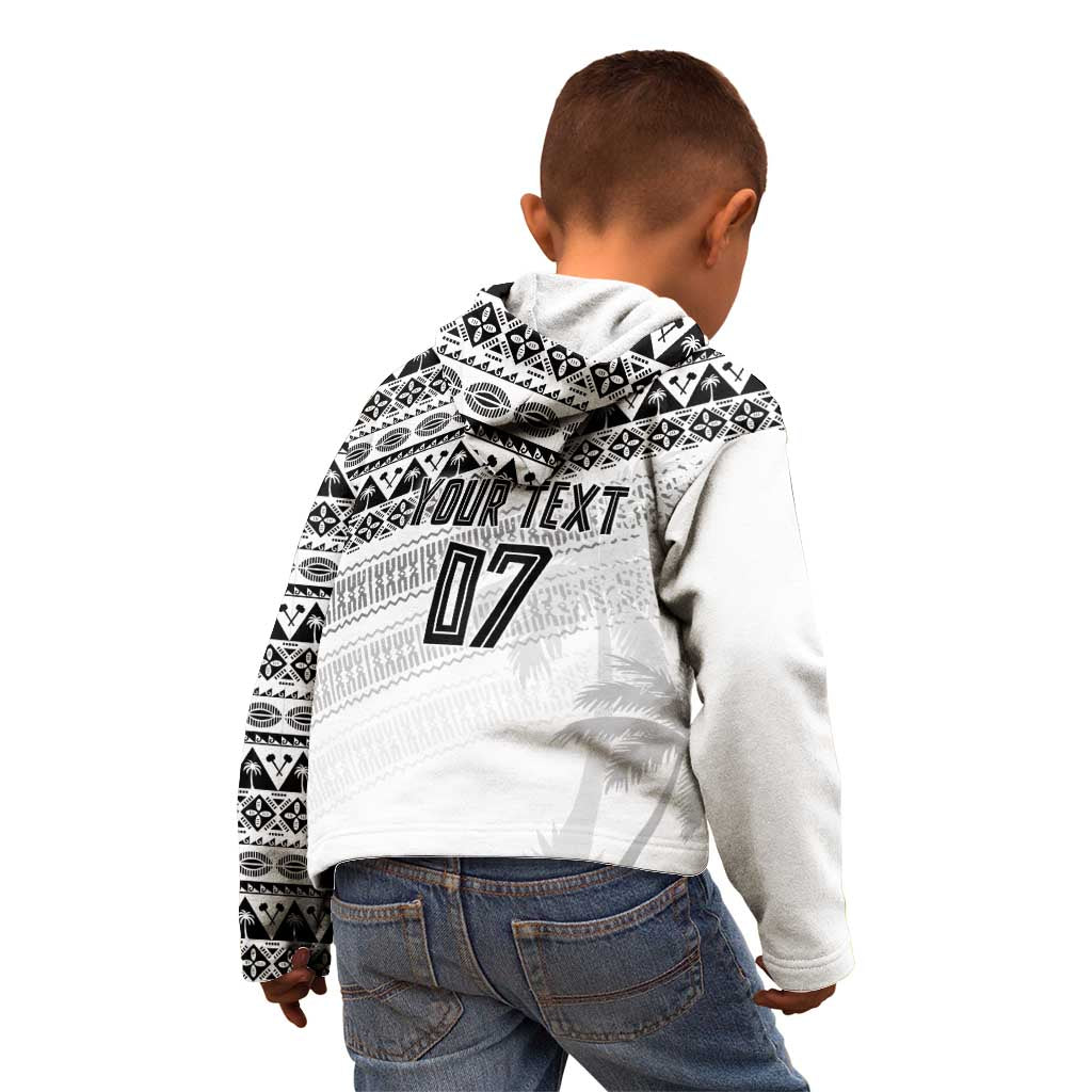 Fiji Rugby Custom Kaiviti Masi Kid Hoodie Black - Aussie Hoodie