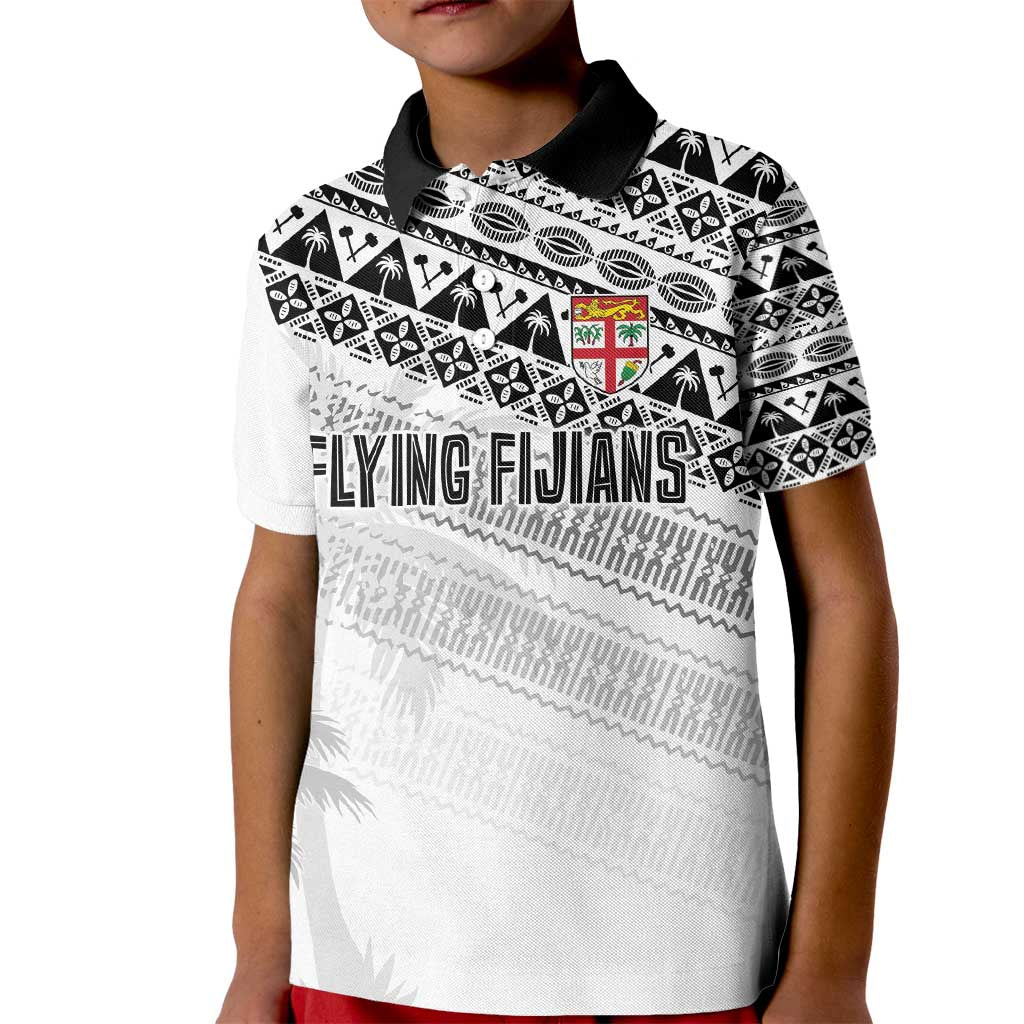 Fiji Rugby Custom Kaiviti Masi Kid Polo Shirt Black - Aussie Hoodie