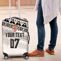 Fiji Rugby Custom Kaiviti Masi Luggage Cover Black - Aussie Hoodie