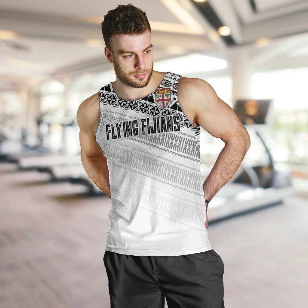 Fiji Rugby Custom Kaiviti Masi Men Tank Top Black - Aussie Hoodie