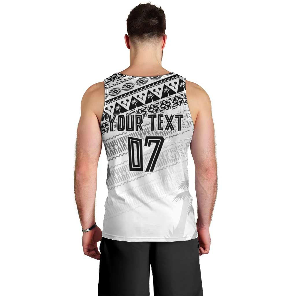 Fiji Rugby Custom Kaiviti Masi Men Tank Top Black - Aussie Hoodie