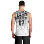 Fiji Rugby Custom Kaiviti Masi Men Tank Top Black - Aussie Hoodie