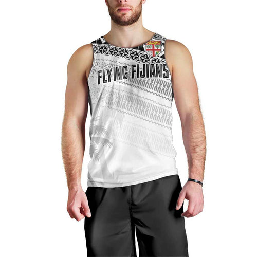 Fiji Rugby Custom Kaiviti Masi Men Tank Top Black - Aussie Hoodie