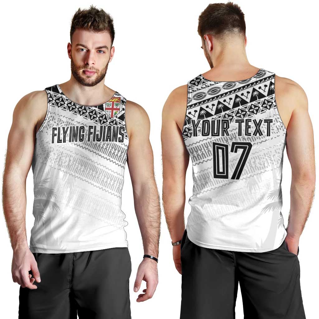 Fiji Rugby Custom Kaiviti Masi Men Tank Top Black - Aussie Hoodie