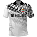 Fiji Rugby Custom Kaiviti Masi Polo Shirt Black - Aussie Hoodie