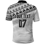 Fiji Rugby Custom Kaiviti Masi Polo Shirt Black - Aussie Hoodie