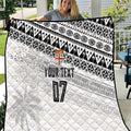 Fiji Rugby Custom Kaiviti Masi Quilt Black - Aussie Hoodie