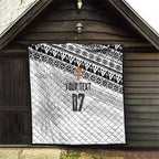 Fiji Rugby Custom Kaiviti Masi Quilt Black - Aussie Hoodie