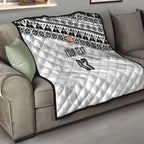 Fiji Rugby Custom Kaiviti Masi Quilt Black - Aussie Hoodie