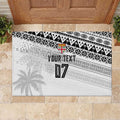 Fiji Rugby Custom Kaiviti Masi Rubber Doormat Black - Aussie Hoodie